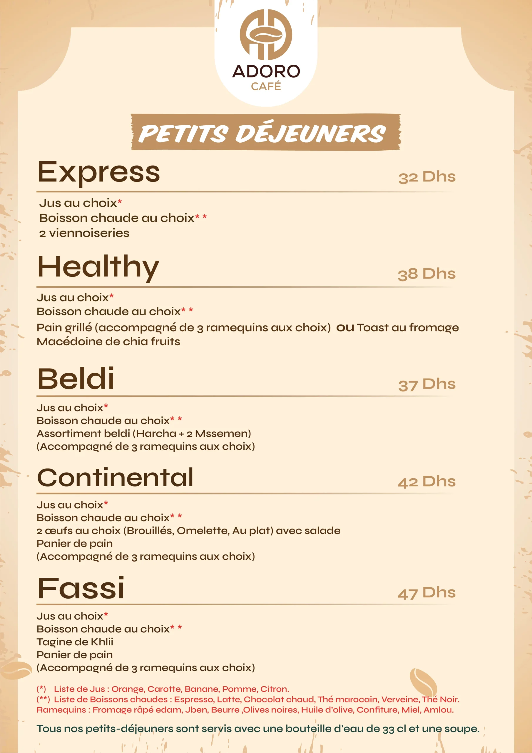 PETITS DÉJEUNERS