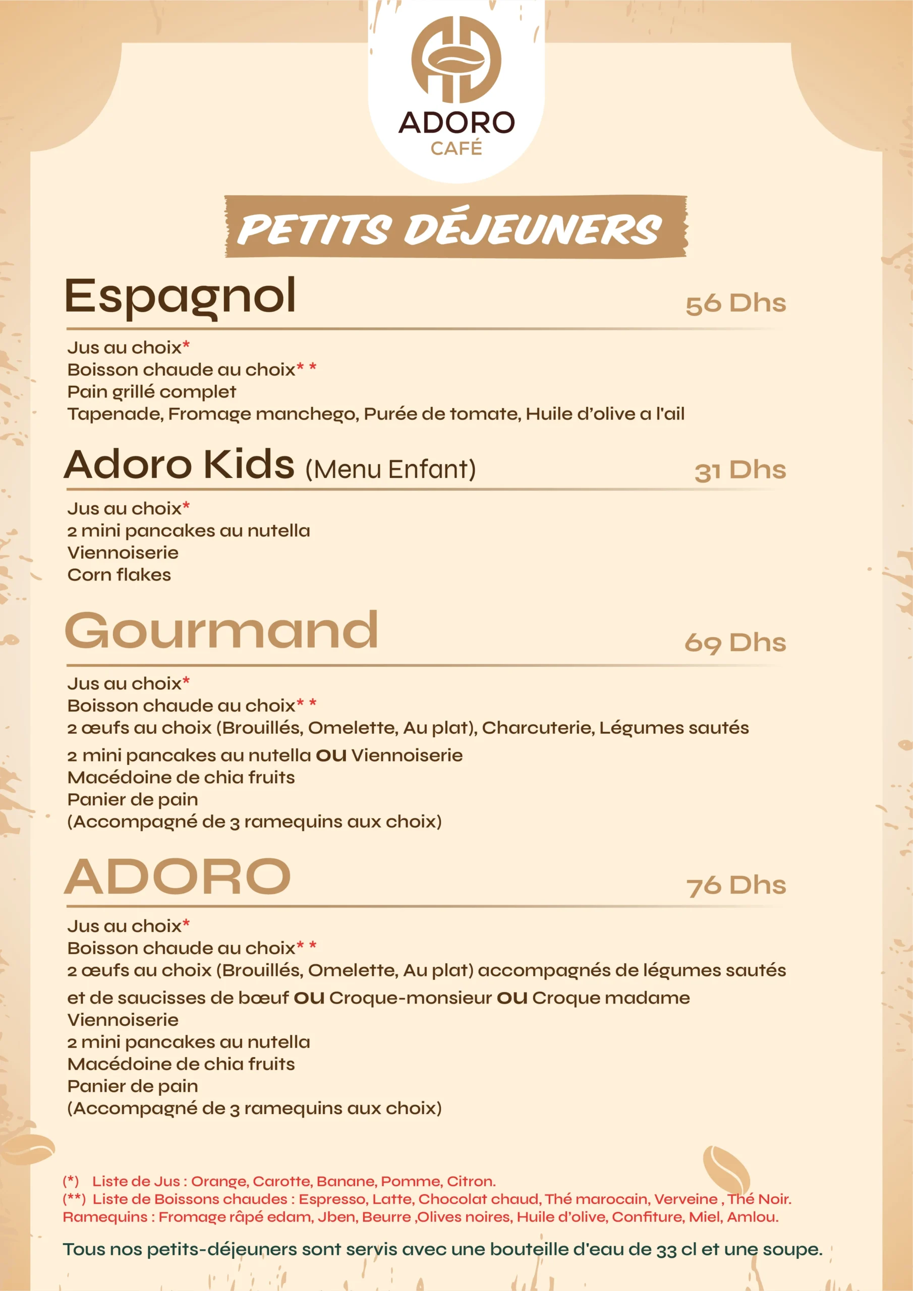 PETITS DÉJEUNERS